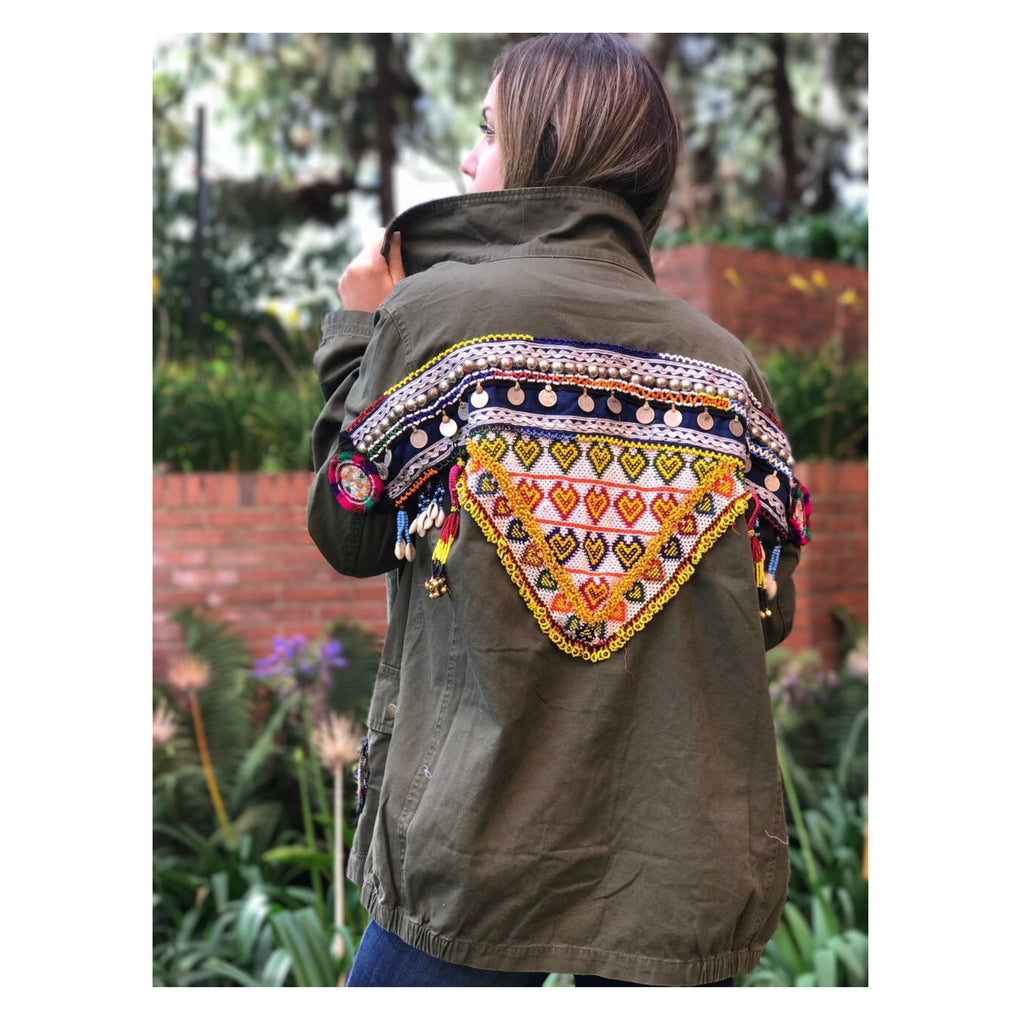 LUXCHILAS - Beaded Tribal Jacket - Jacket